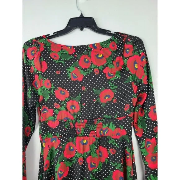 Free People Morning Light Poppy Mini Dress Size 12 - Picture 5 of 12